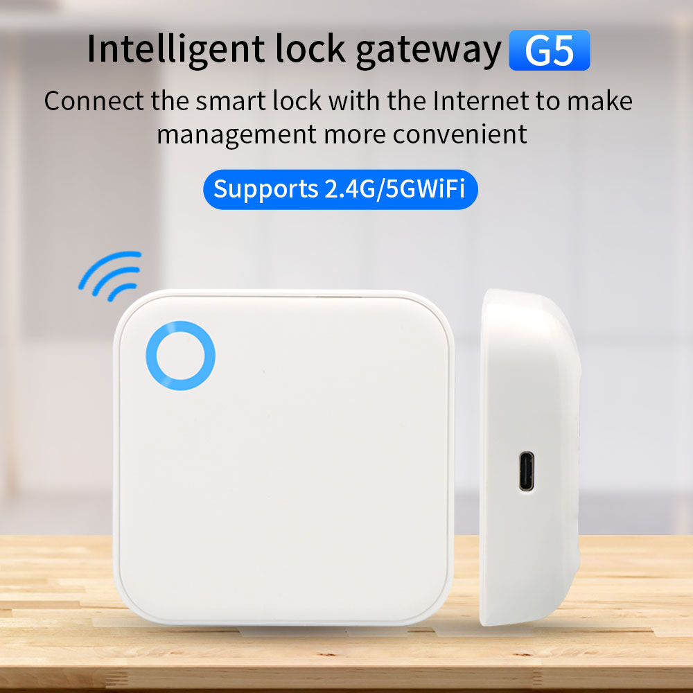 Smart Home Wifi Hub - 2.4G+5G TTLOCK WIFI Gateway G5 Bluetooth