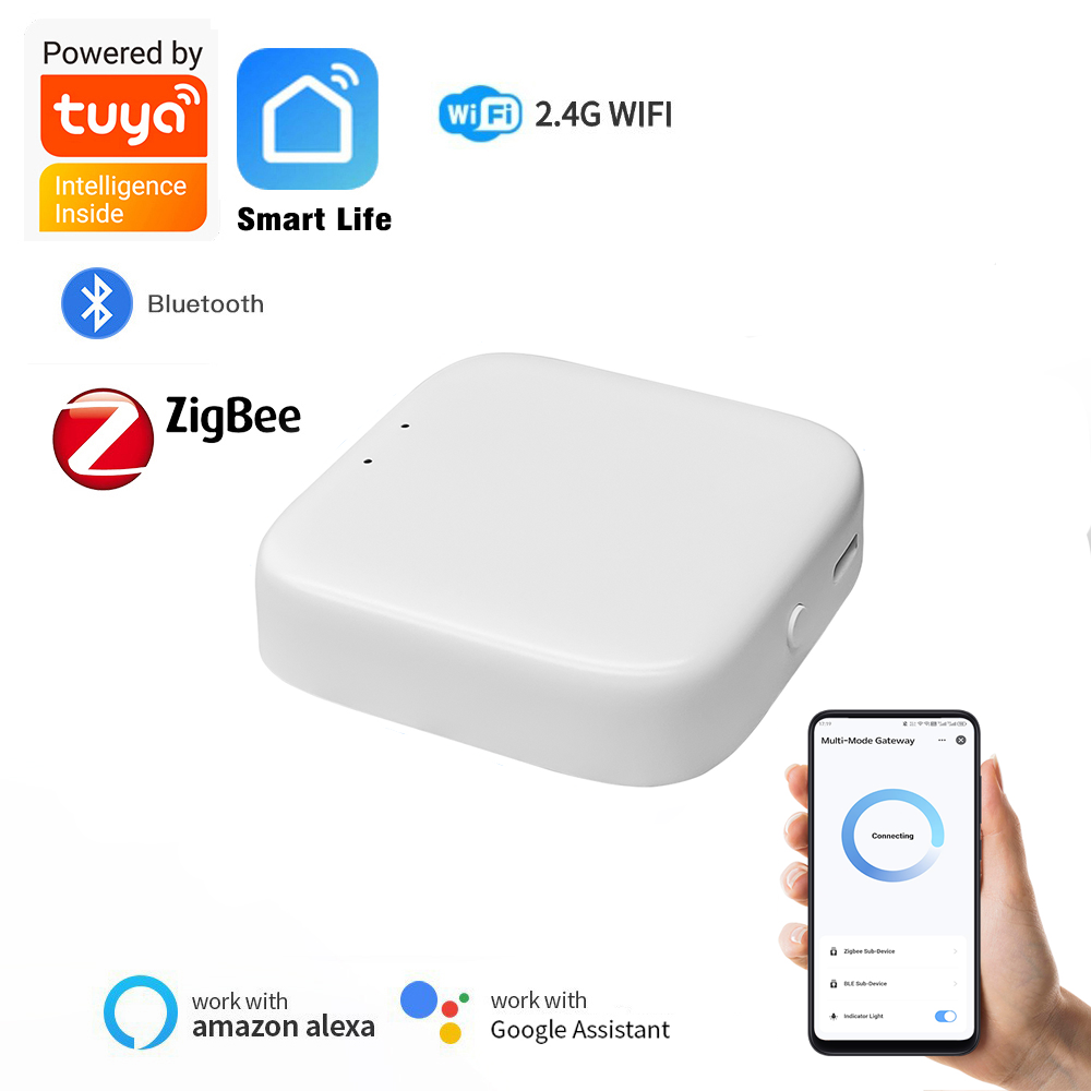 Smart Home Hub Matter - Zigbee Gateway Tuya Devices Bluetooth Wired