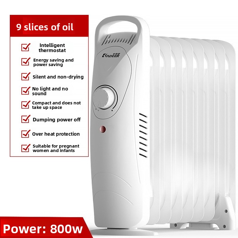 Smart Home Thermostat - Mini Oil-Filled Radiator Heater for Home,