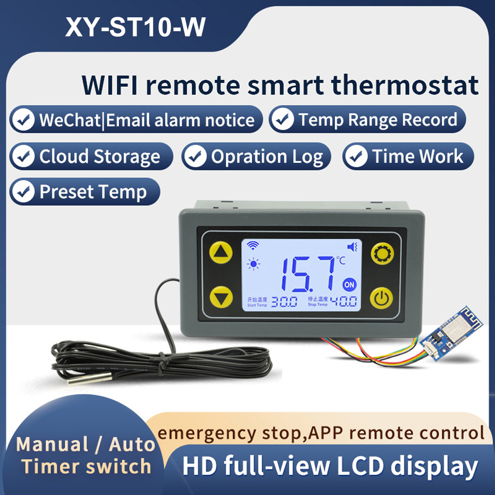 Smart Home Thermostat - ST10-W/SA10-W/SA30-W/ST30-W DC6-30V/AC110-220V 10A/30A WIFI Thermostat Temperature