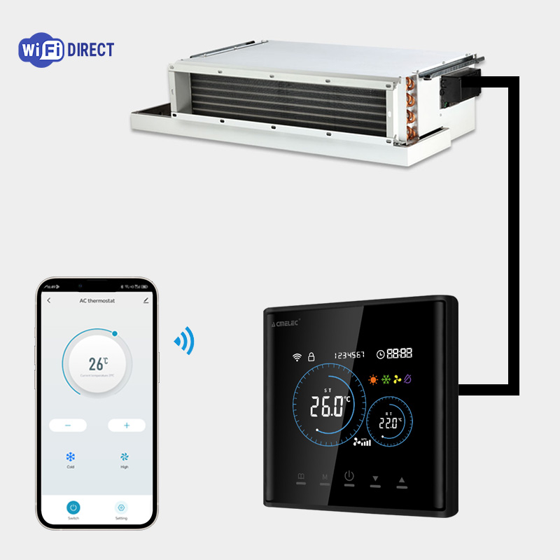 Smart Home Thermostat - Smart Fan Coil Thermostat HVAC WiFi