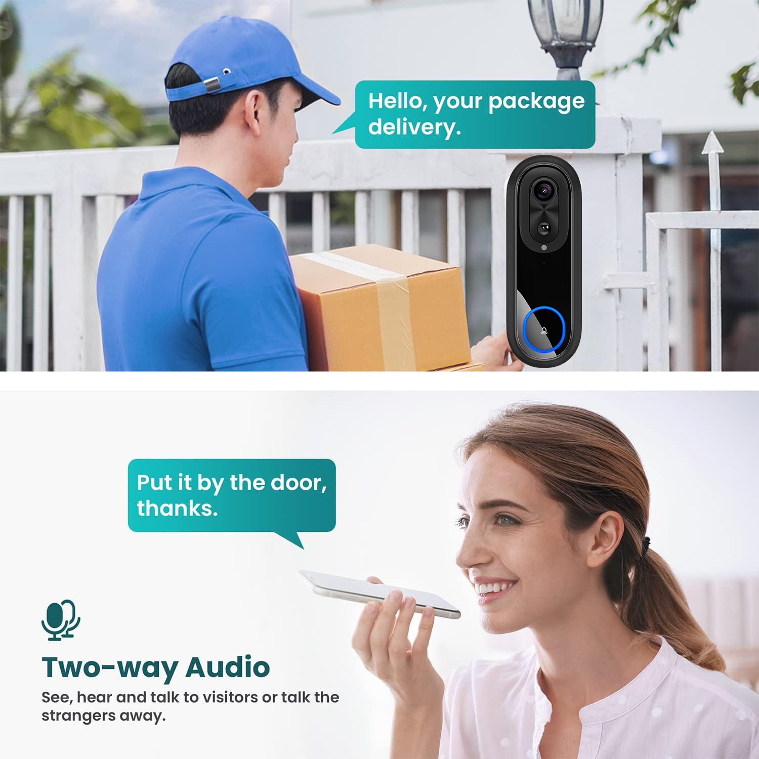 5G 2.4G WiFi Video Doorbell 10 - đánh giá và giá Smart Home Battery Camera