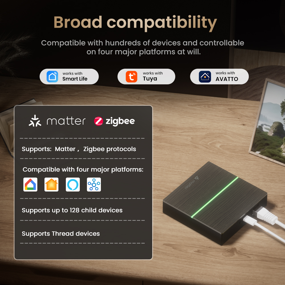 AVATTO Matter Smart Wired Gate - đánh giá và giá Smart Home Hub Matter