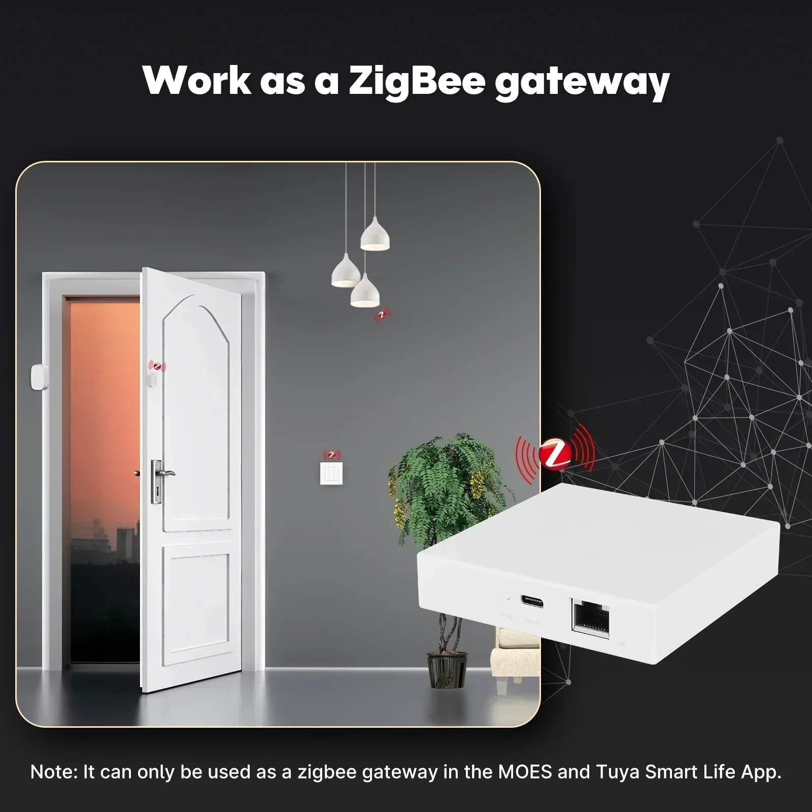 MOES Tuya Zigbee Matter Thread - đánh giá và giá Smart Home Hub Matter