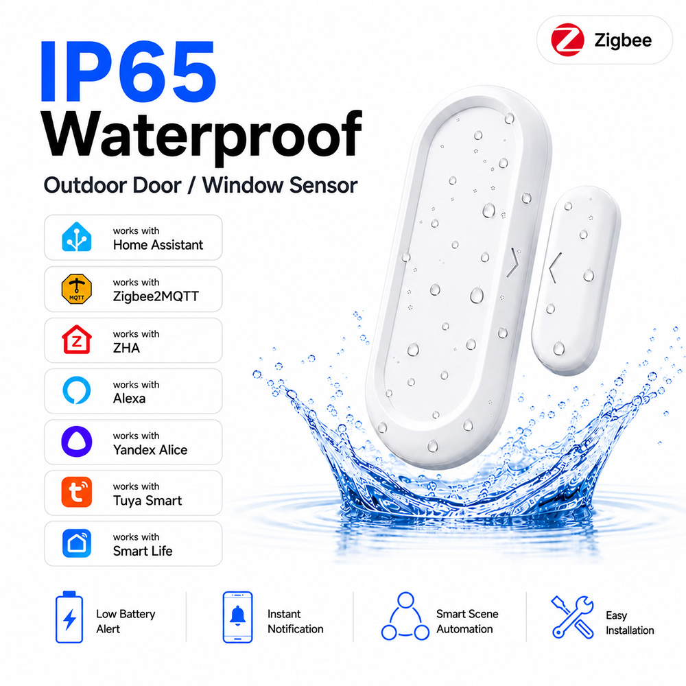 Waterproof Door Window Sensor  - đánh giá và giá Smart Home Website