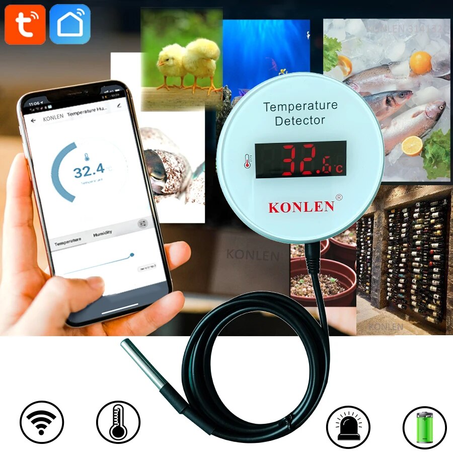 KONLEN Tuya Wifi Temperature S - đánh giá và giá Smart Home Thermostat