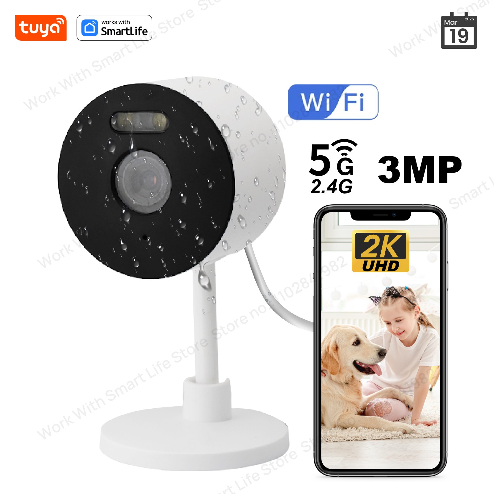3MP HD Tuya Smart Indoor/Outdo - đánh giá và giá Smart Elderly Home