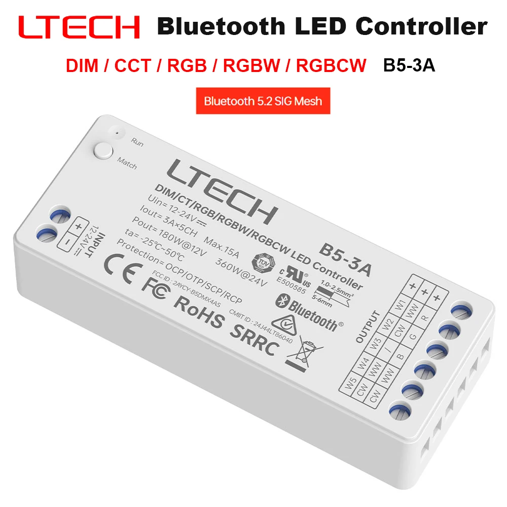 LTECH B5-3A LED Controller Con - đánh giá và giá Alexa Compatible Bulb