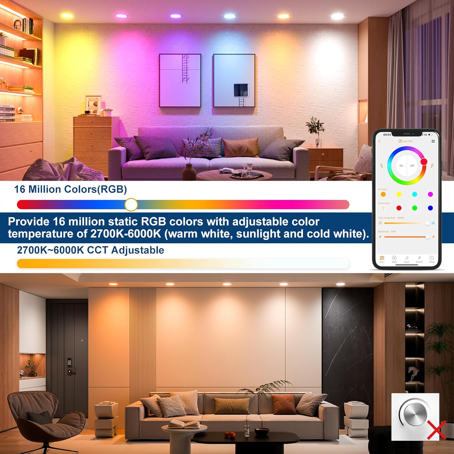 1-10PCS 10W Smart LED Downligh - đánh giá và giá Alexa Compatible Bulb