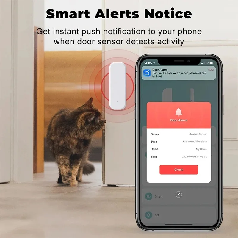 Tuya WiFi Smart Door Window Se - đánh giá và giá Smart Home Features