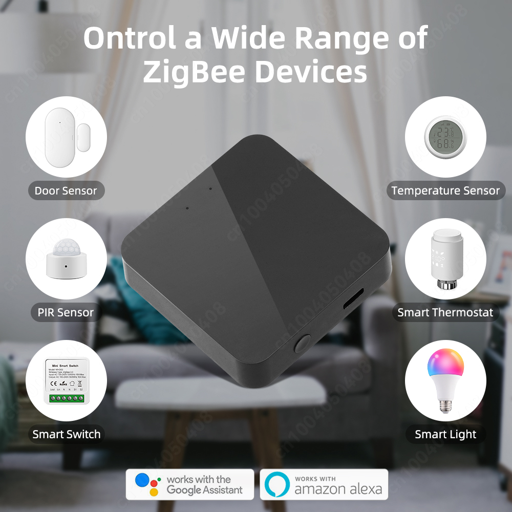 Tuya ZigBee Cửa Ngõ Cầu Thông  - đánh giá và giá Smart Home Hub Matter