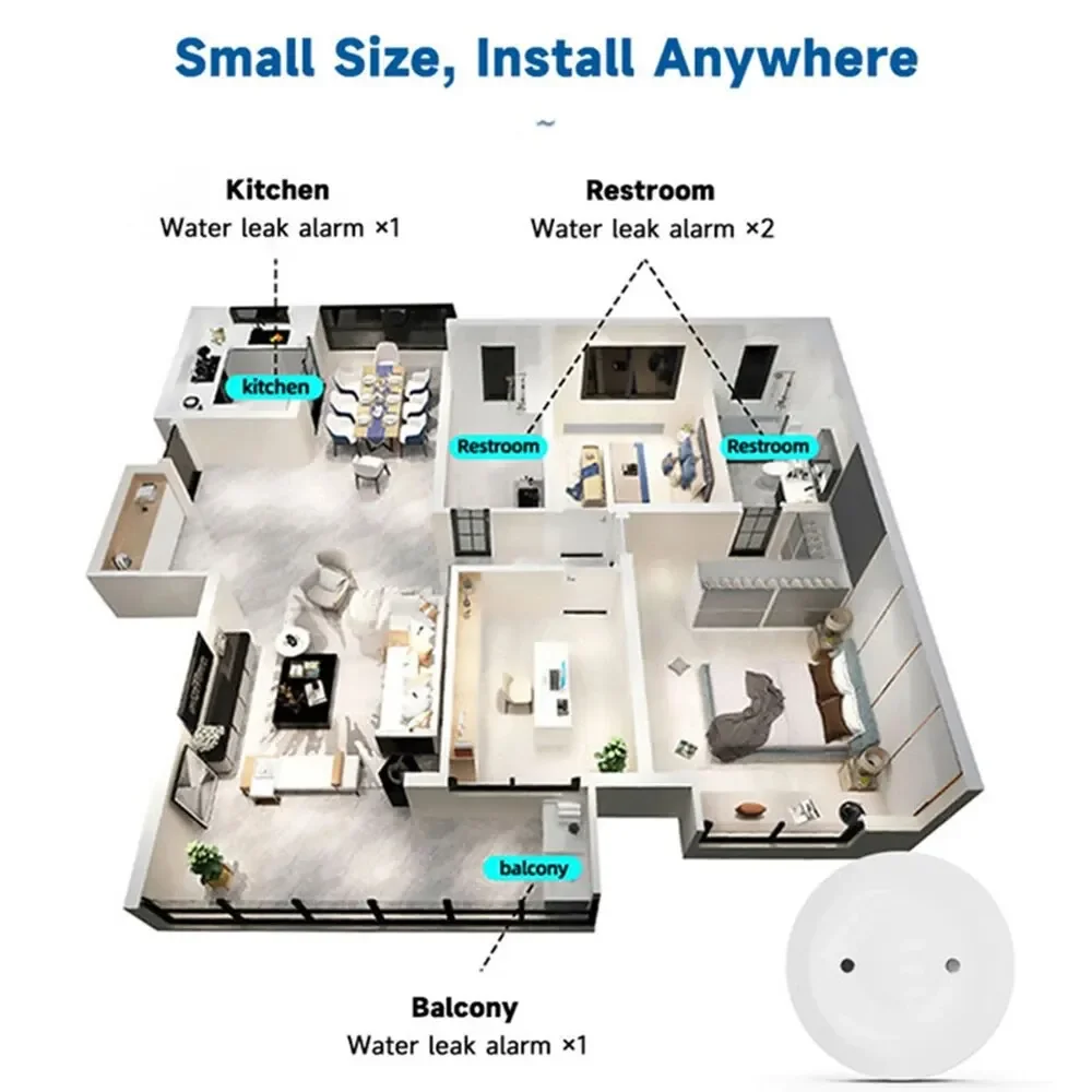 Zigbee Water Leak Sensor for T - đánh giá và giá Smart Home Features