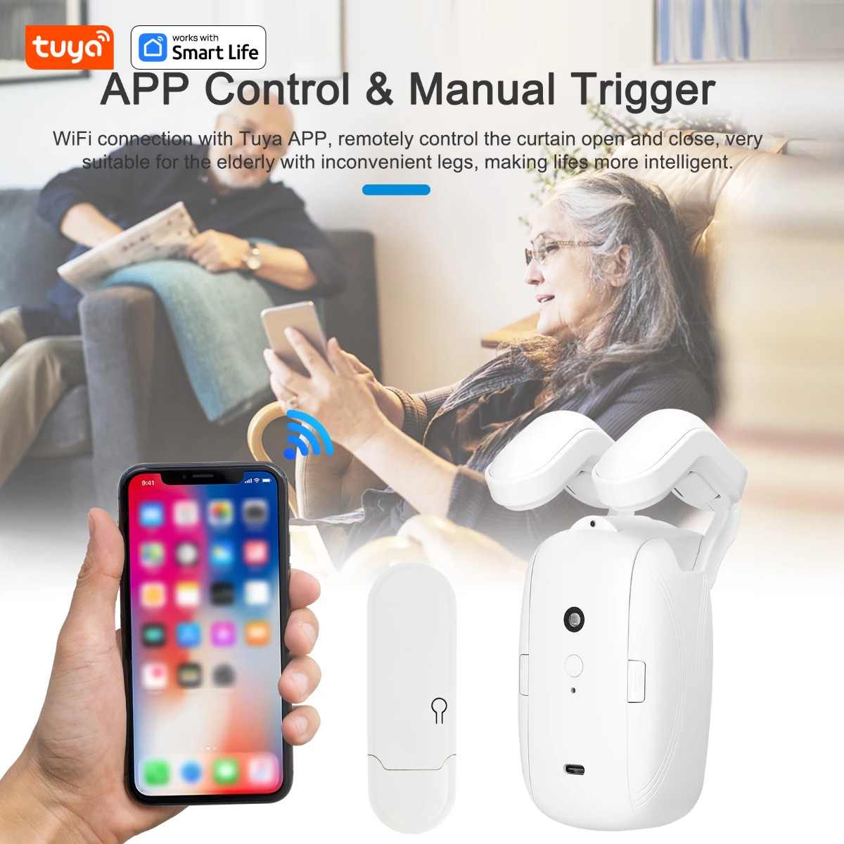 1/2PCS Tuya Smart WiFi Curtain - đánh giá và giá Smart Home Wifi Hub
