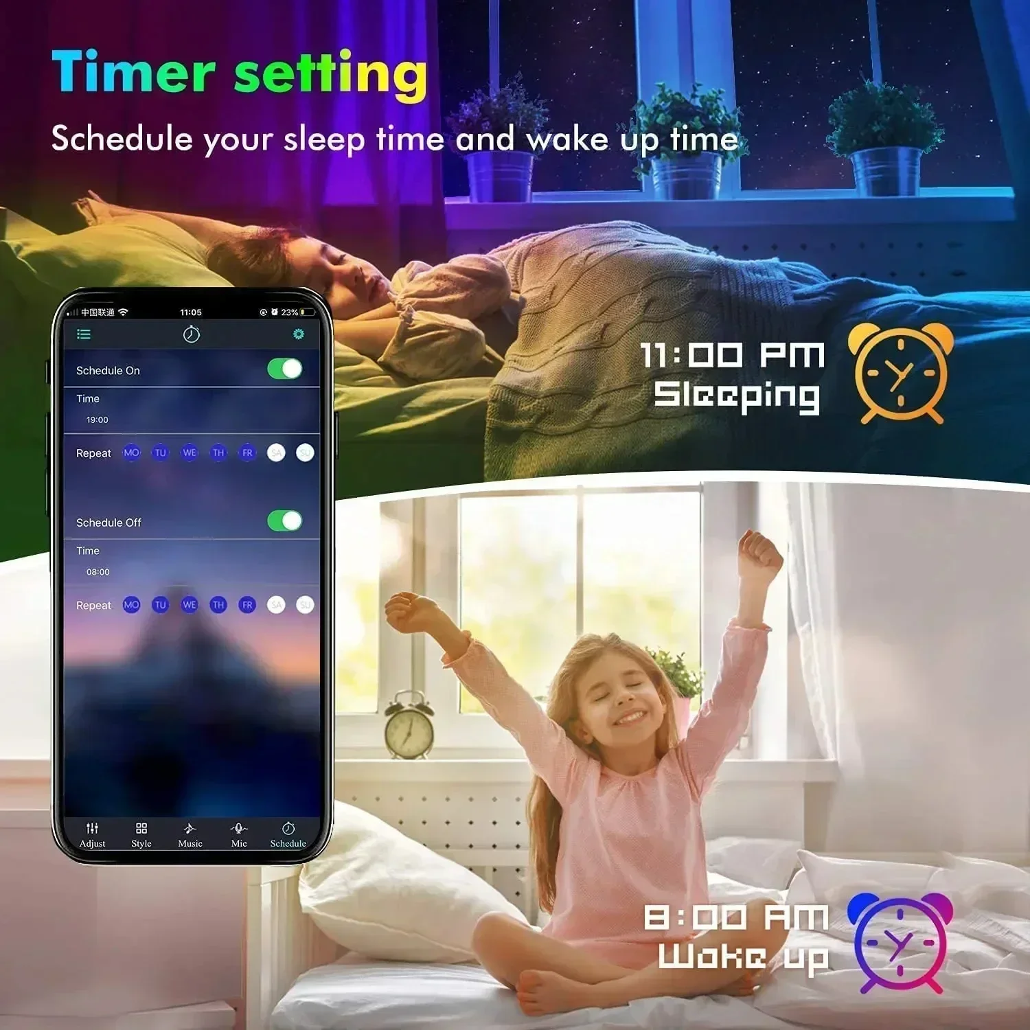 Smart RGB LED Gaming Light Str - đánh giá và giá Smart Night Light