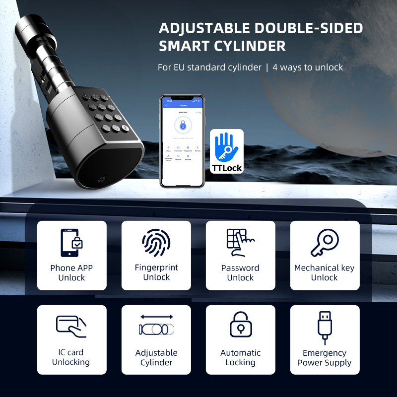 Smart Euro Cylindrical Door Lo - đánh giá và giá Smart Home Website