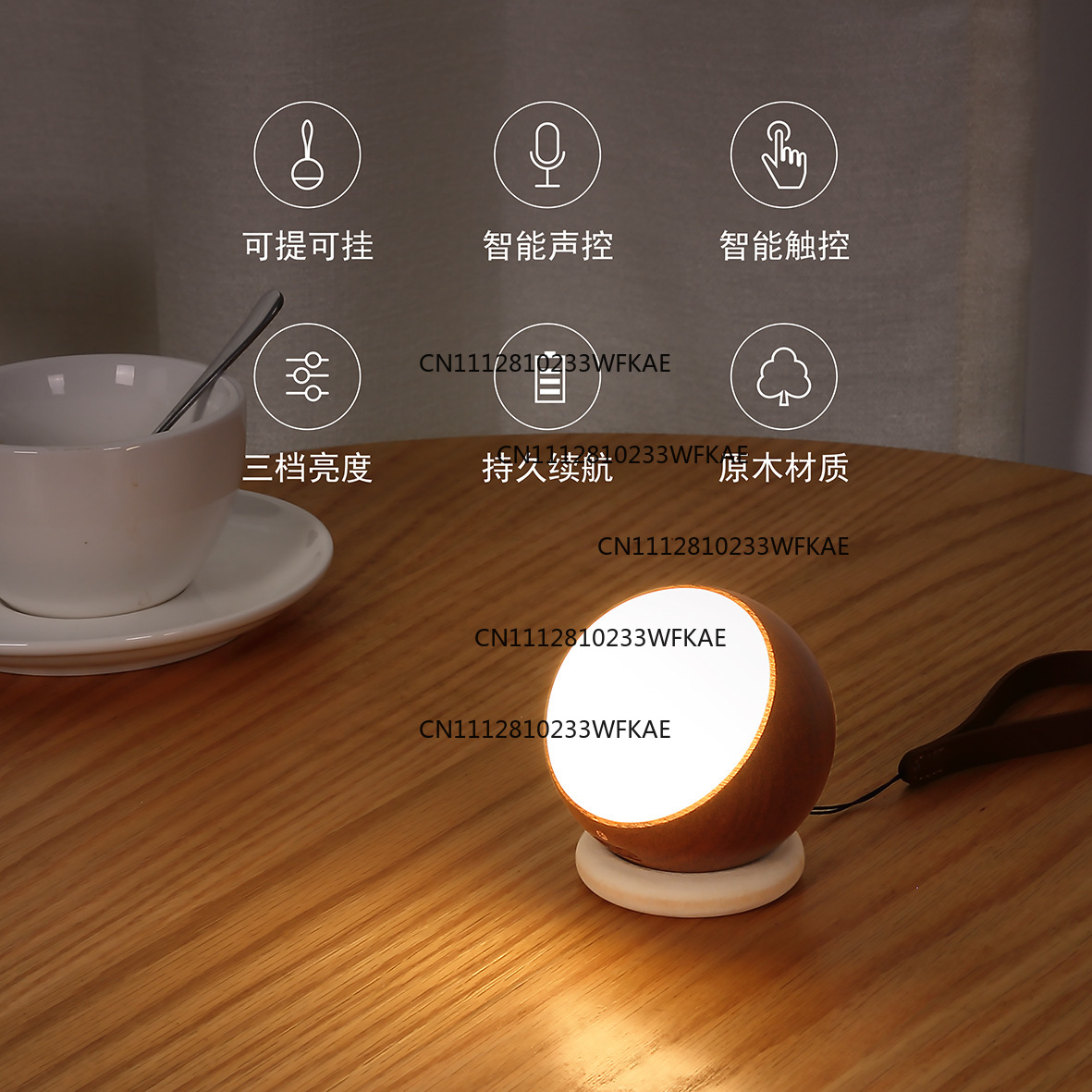Solid wood smart sound control - đánh giá và giá Smart Night Light