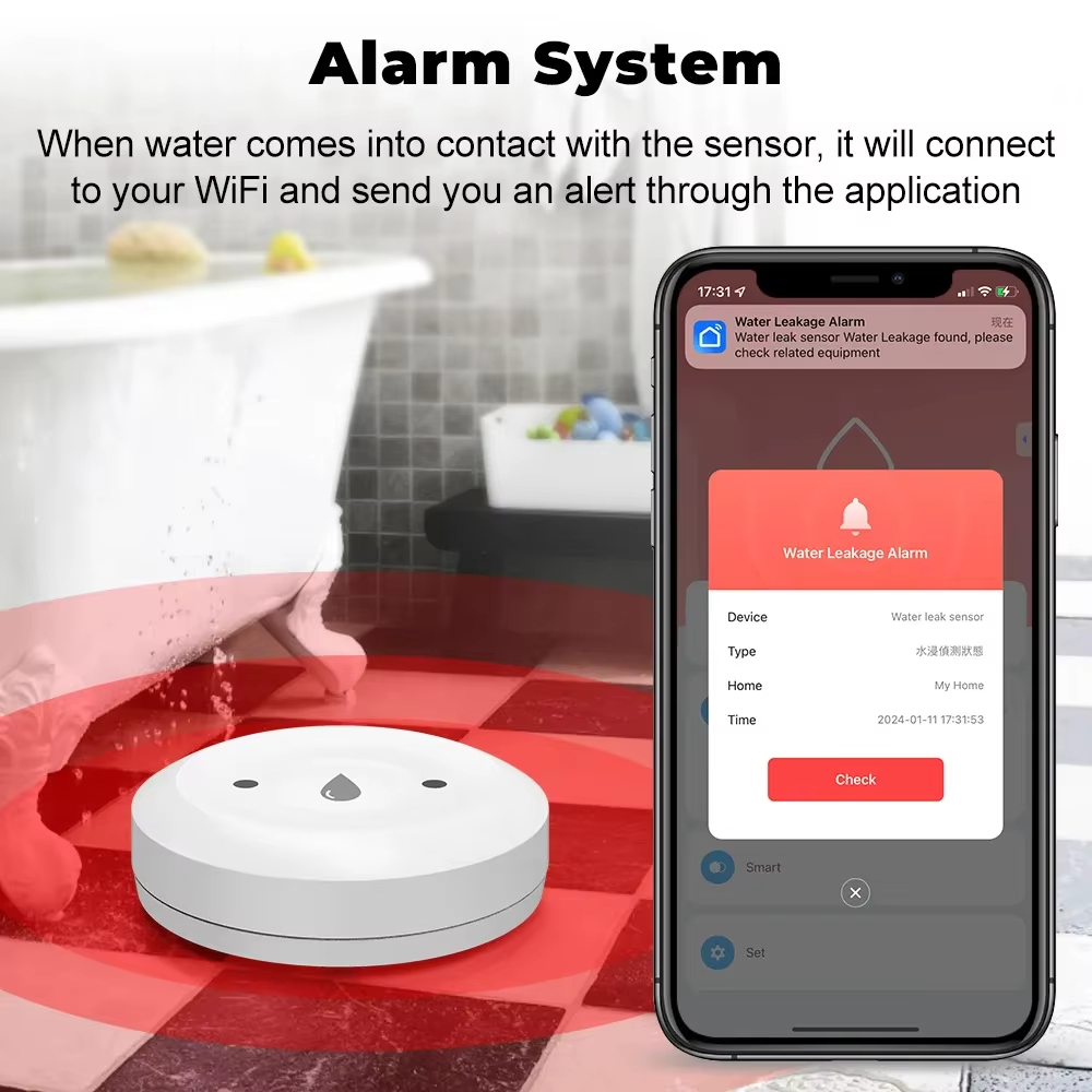 Tuya ZigBee 3.0 Water Leak Det - đánh giá và giá Smart Home News