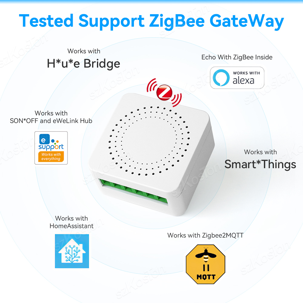 16A Mini ZigBee Smart Switch e - đánh giá và giá Smart Home Bridge