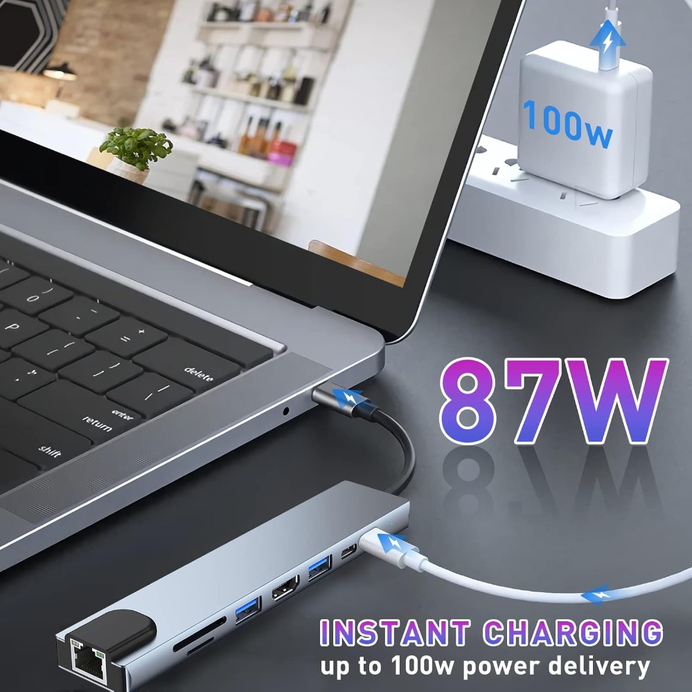 8In1/2 7in1/2 USB C Hub Type C - đánh giá và giá Smart Home Hub 2