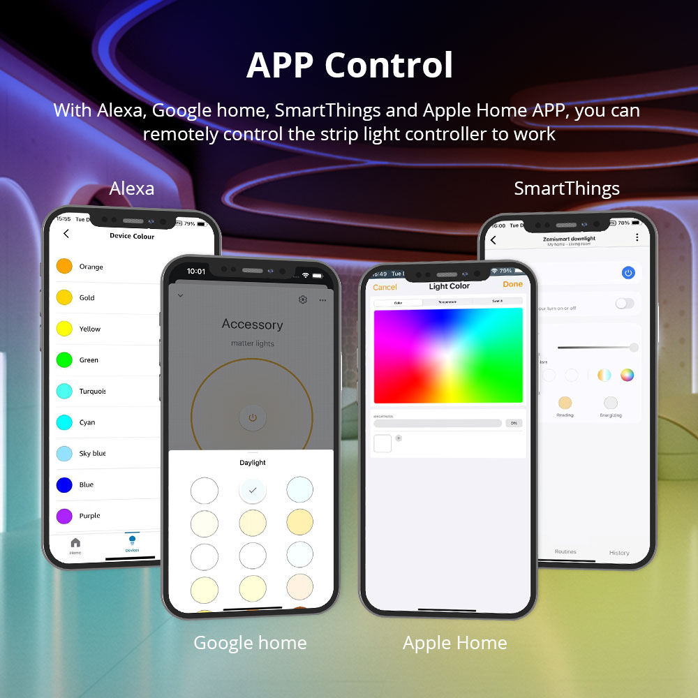 Zemismart Matter Led Light Str - đánh giá và giá Alexa Compatible Bulb