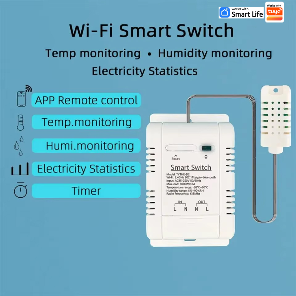 Work with Tuya 16A 3000W WiFi  - đánh giá và giá Smart Home Thermostat