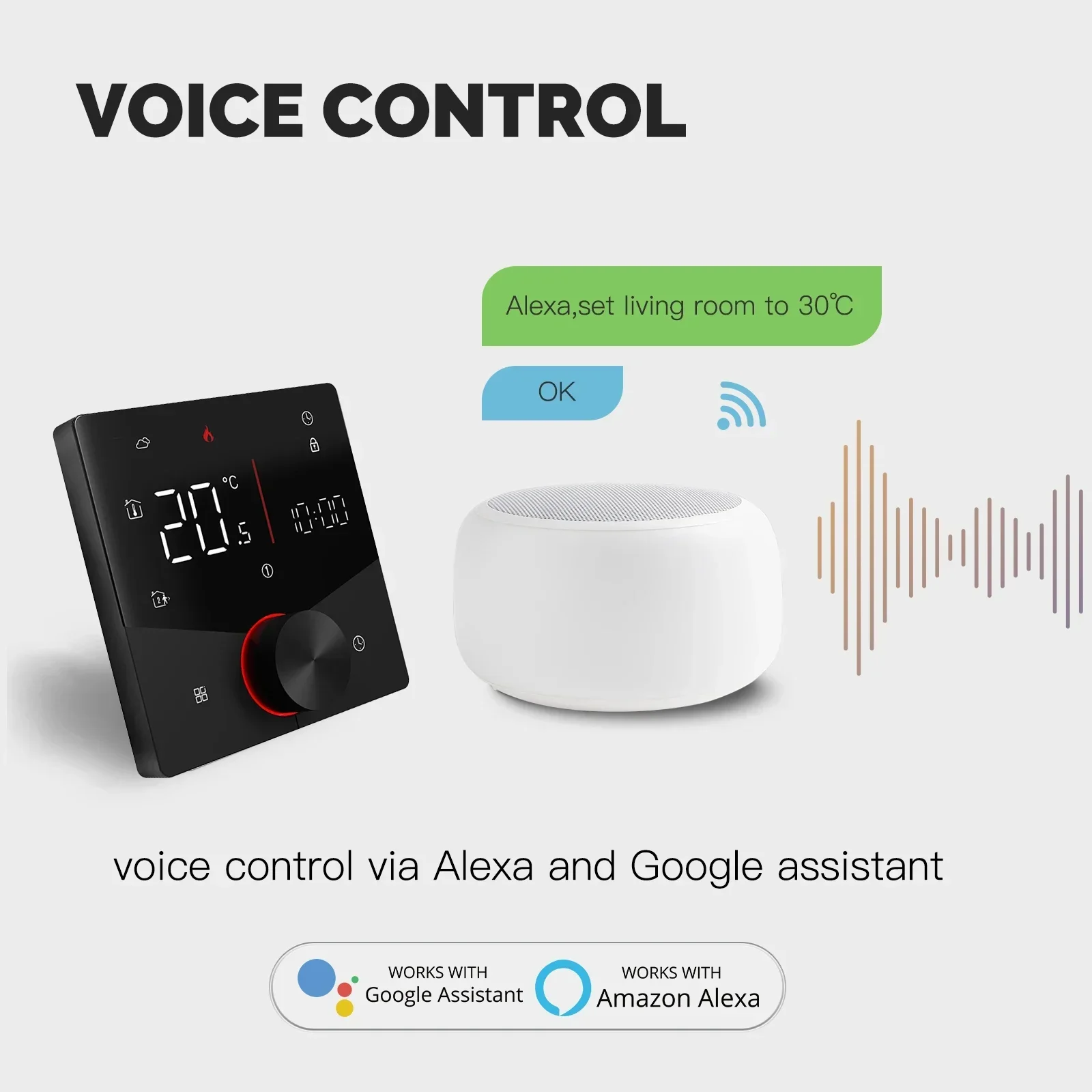 MOES Tuya WiFi Smart Knob Ther - đánh giá và giá Smart Home Thermostat