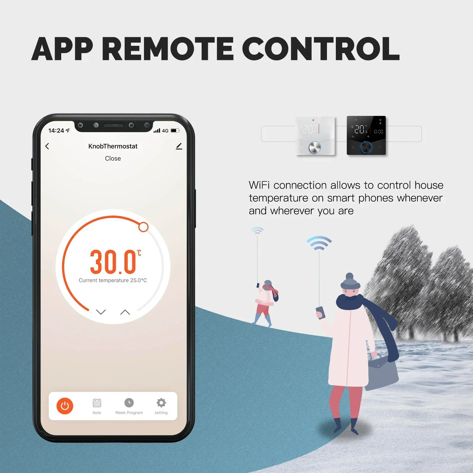 MOES Tuya WiFi Smart Knob Ther - đánh giá và giá Smart Home Thermostat