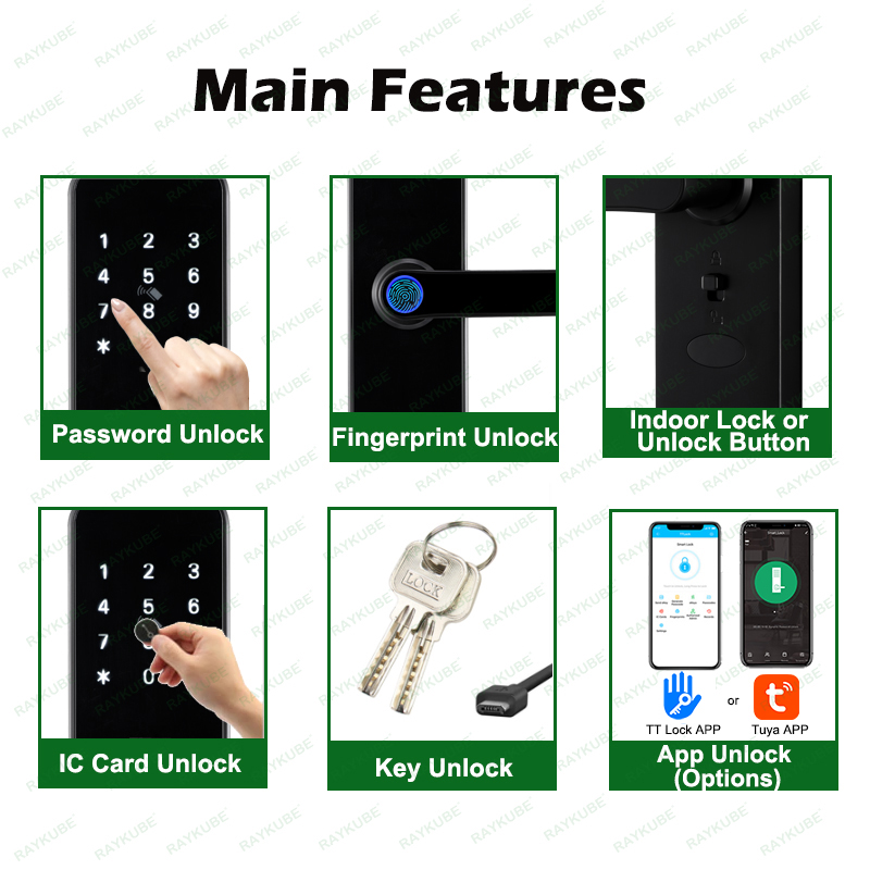 RAYKUBE K8 Smart Door Lock TTl - đánh giá và giá Smart Home Website