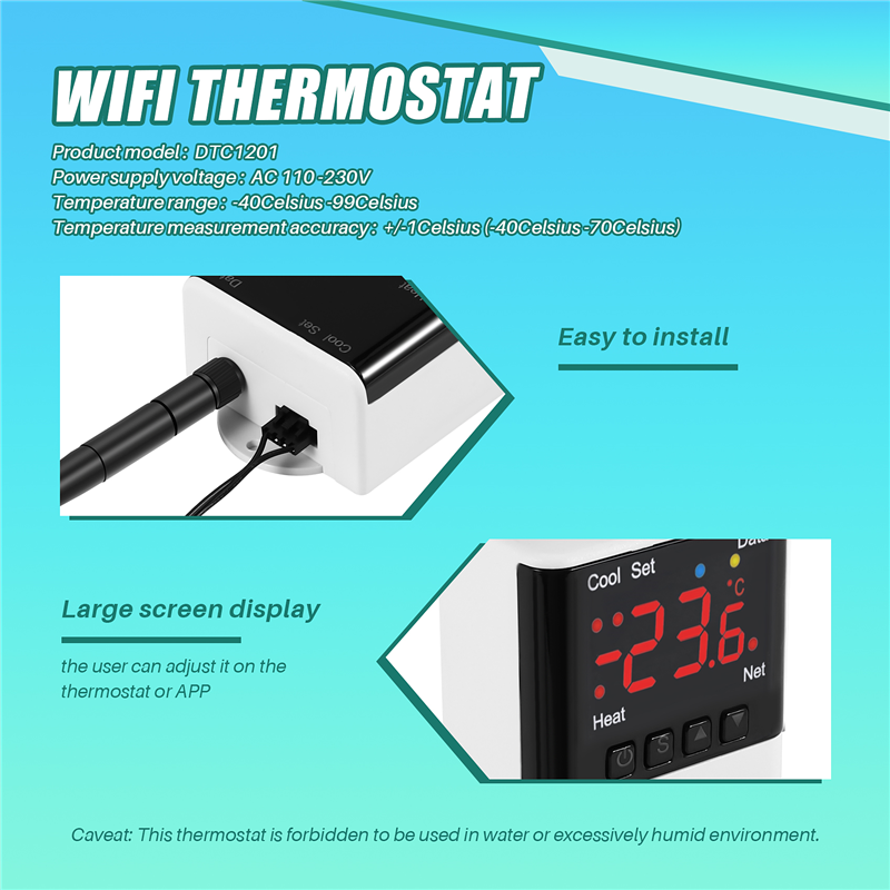 Wireless Wifi Temperature Cont - đánh giá và giá Smart Home Thermostat
