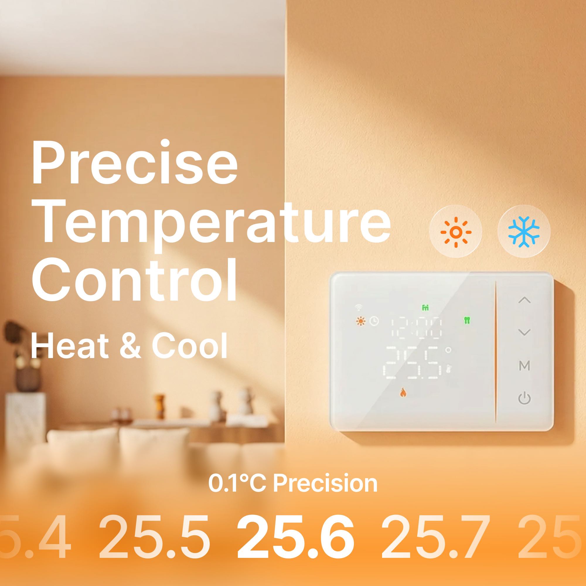 Tuya smart battery powered wif - đánh giá và giá Smart Home Thermostat