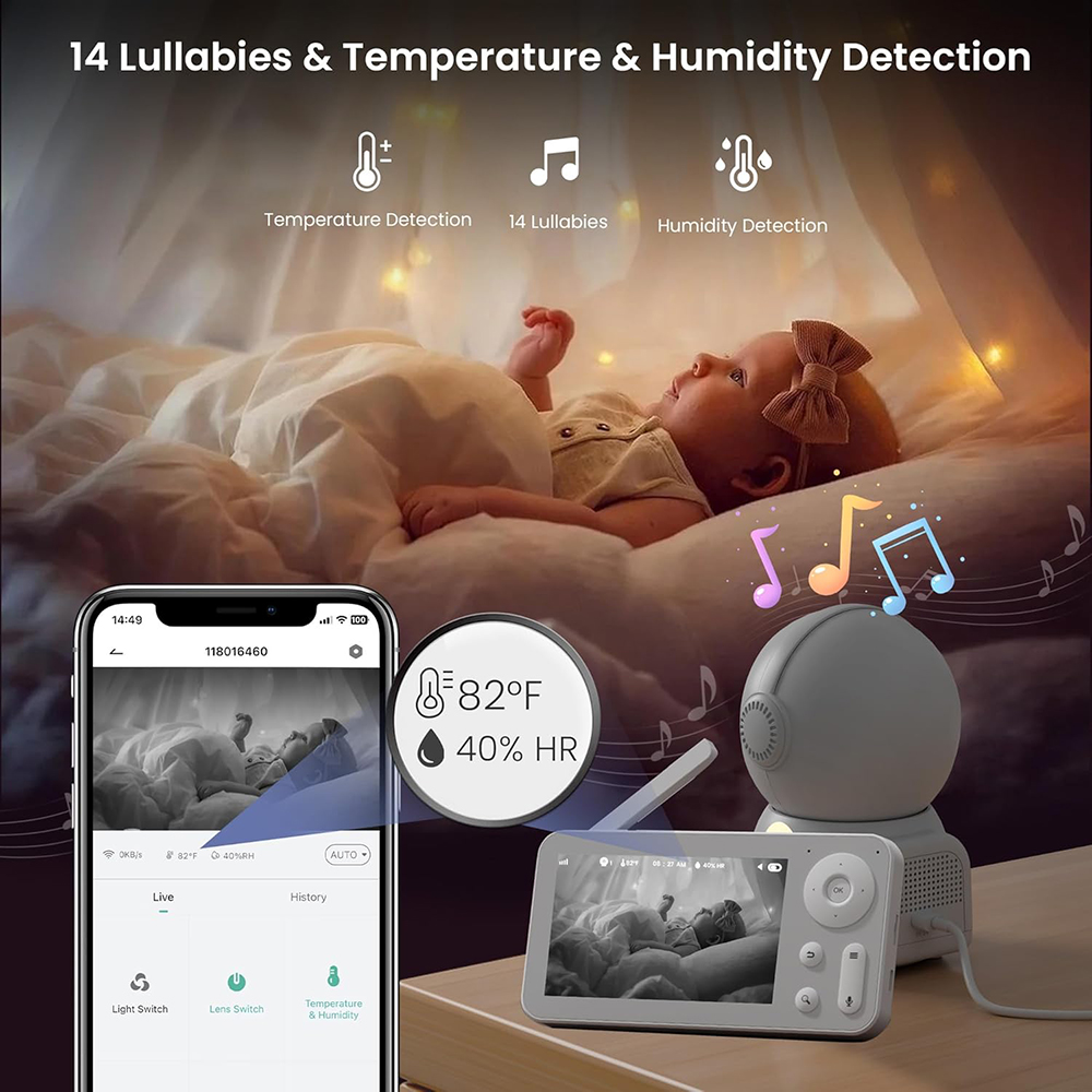 2K Baby Monitor with 2 Cameras - đánh giá và giá Smart Home Battery Camera