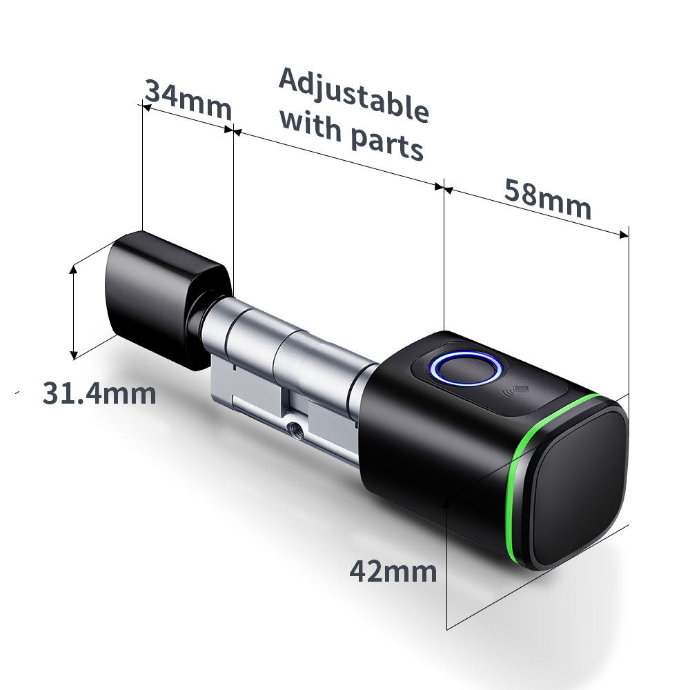 Smart Cylinder Lock Tuya 60-90 - đánh giá và giá Smart Home Website