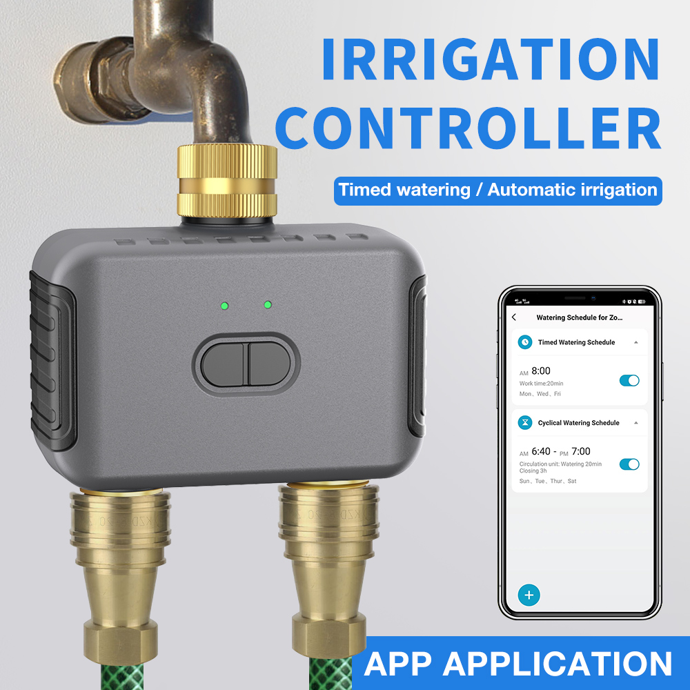 Tuya 2 Zone Watering Timer Gar - đánh giá và giá Smart Home System