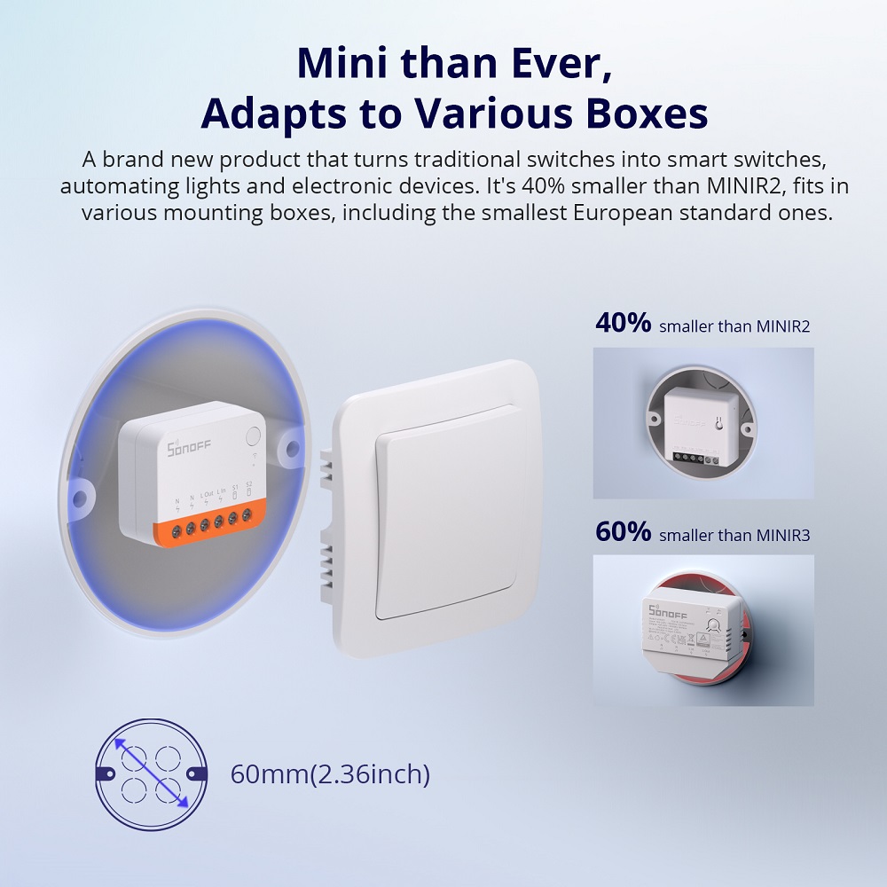 Sonoff Mini R4 Extreme Wifi Sm - đánh giá và giá Smart Home Bridge